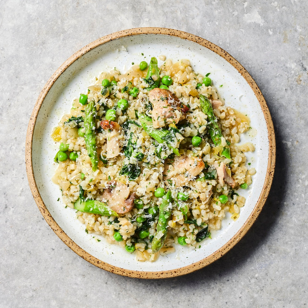 Chicken, Pea + Asparagus Risotto (Midi)