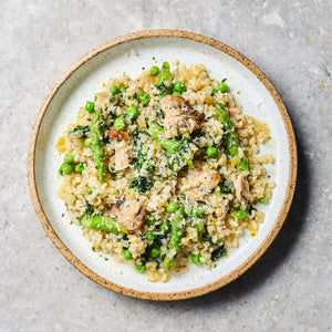 Chicken, Pea + Asparagus Risotto (Midi)